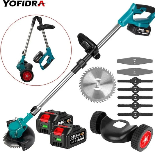 Yofidra Grastrimmer - Accu  Kantjesmaaier  - 2 Accu's