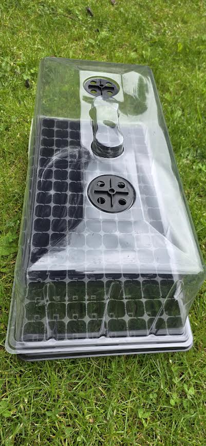 Zaaitray Set met Kap en Onderplaat – Complete Kweekset 128 gaats
