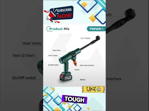 Yofidra - Hogedrukreiniger - Hogedrukreiniger Accu - Draadloze Hogedrukreiniger - 200 Bar - 3500W - 3 Versnellingen - Compatibel Met Makita 18V Batterij - 4.1L P/Min - Complete Set - Zwart